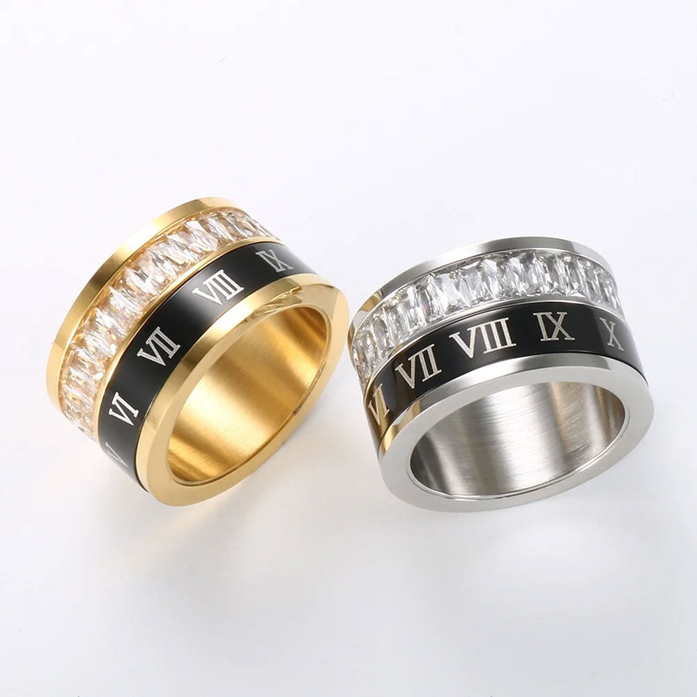 Anel Elegância Imperial Banhado em Ouro 18k VZ208