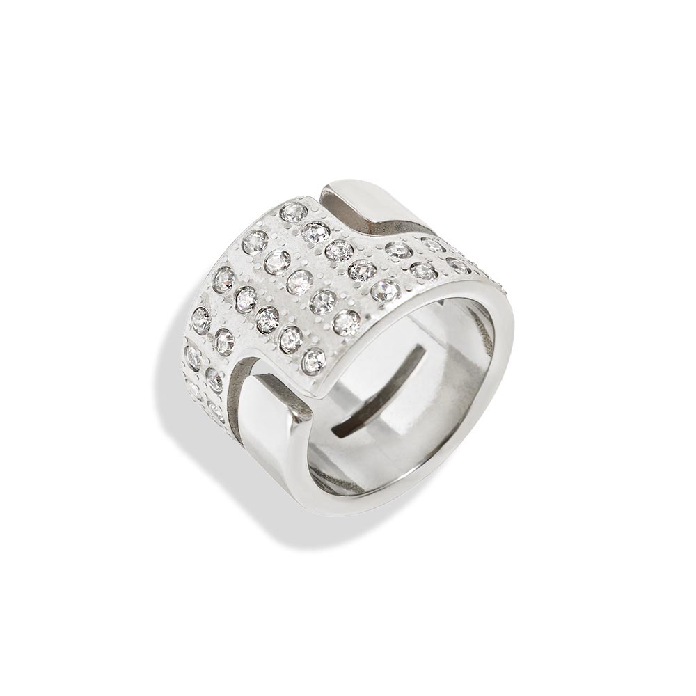 Anel Elegance Zircônia Banhado em Ouro 18k VZ209
