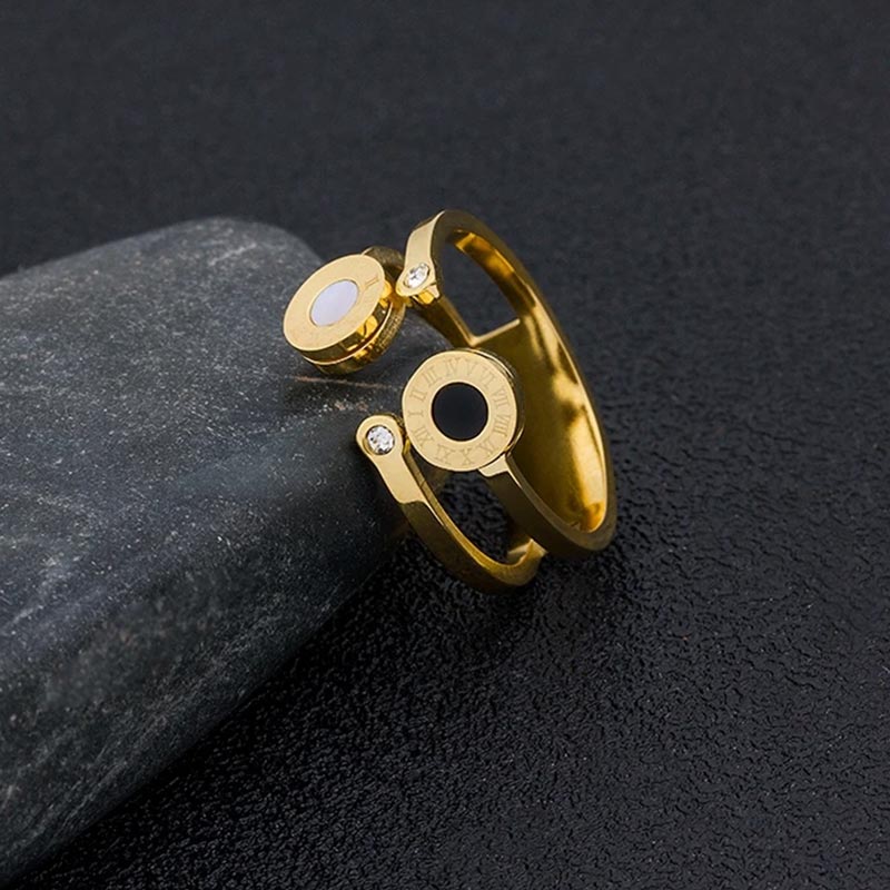 Anel Romano Siena Banhado em Ouro 18k VZ166