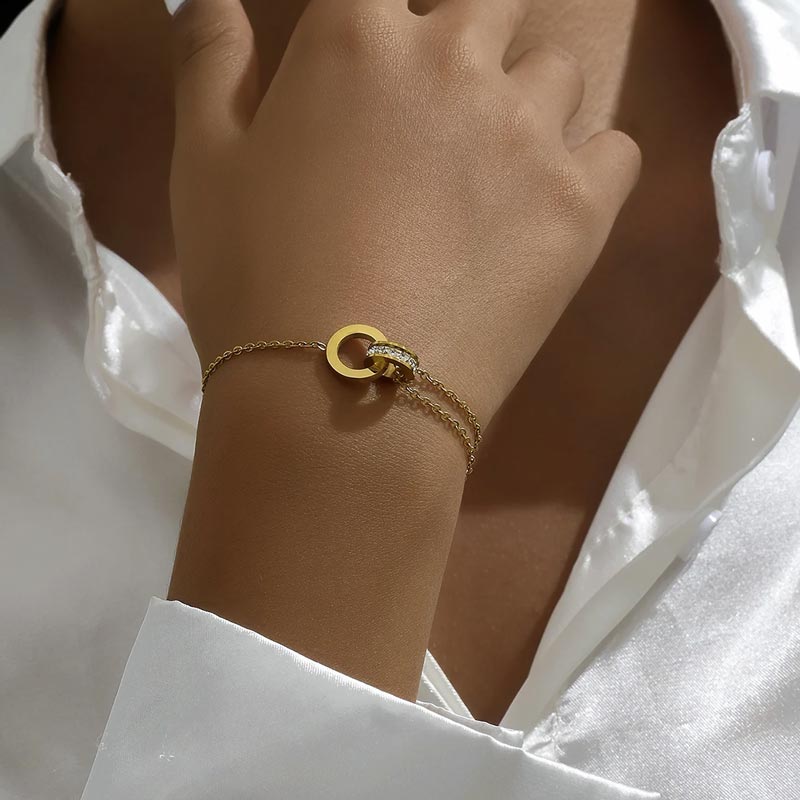 Pulseira Imperial Zircônia Banhado em Ouro 18k VZ217