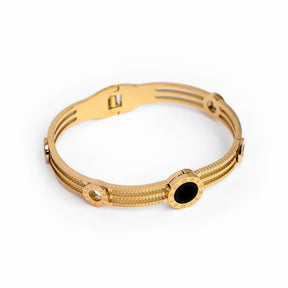Bracelete Imperial Ônix em Ouro 18k VZ152