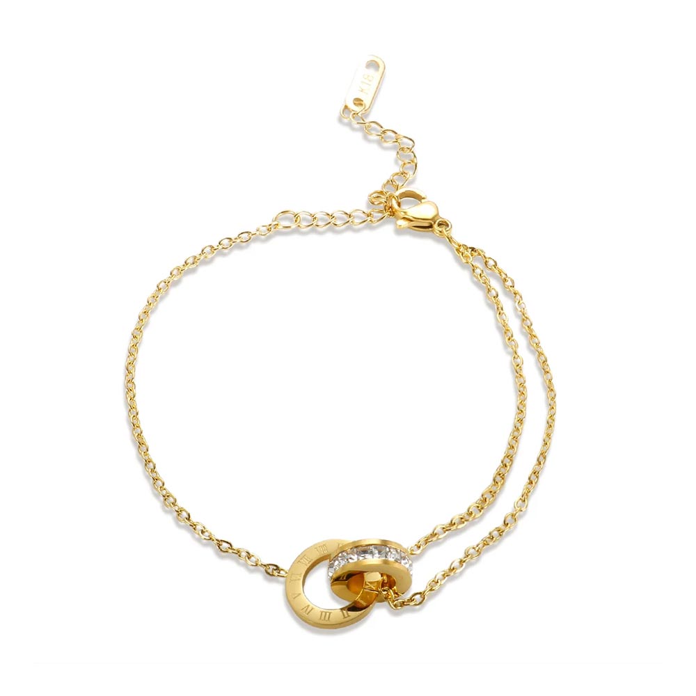 Pulseira Imperial Zircônia Banhado em Ouro 18k VZ217