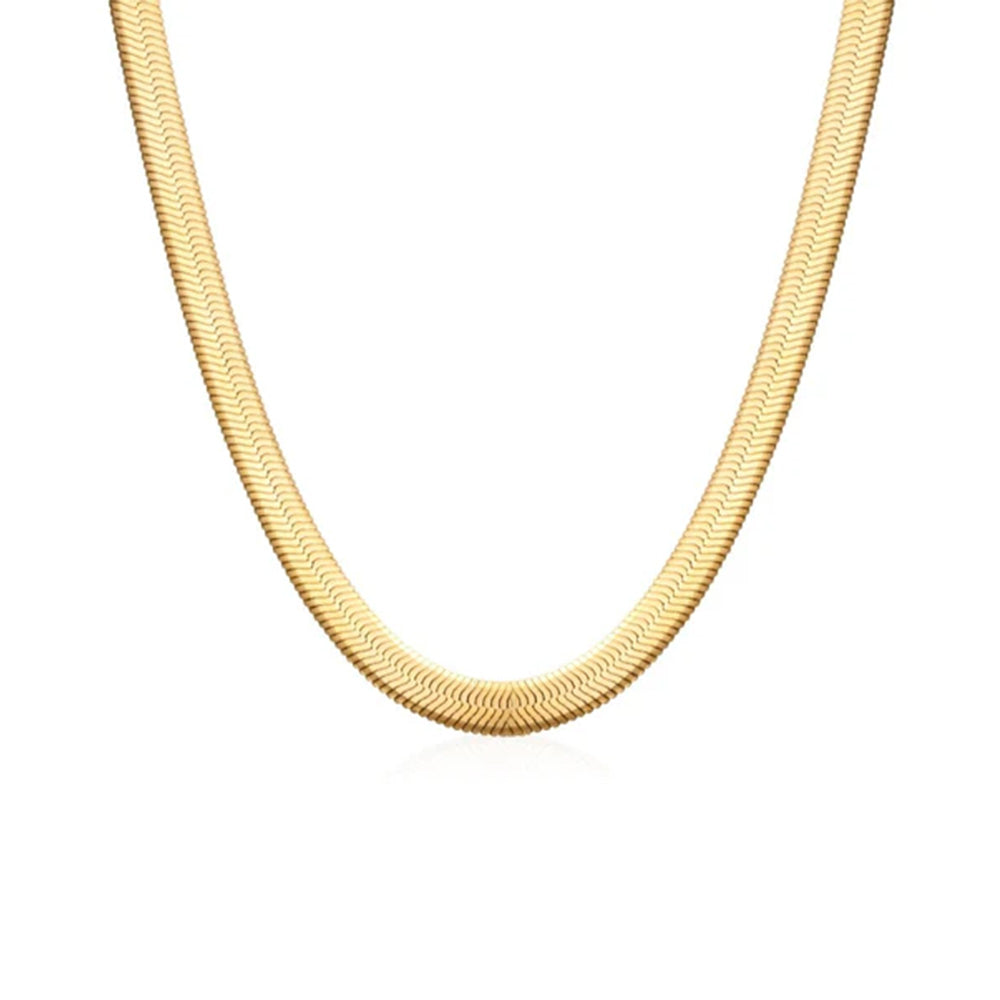 Colar Fita Snake Banhado em Ouro 18k VZ226