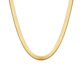 Colar Fita Snake Banhado em Ouro 18k VZ226