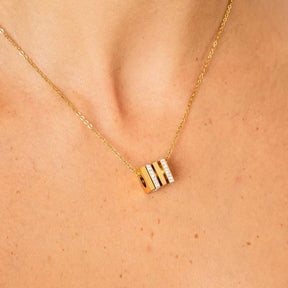 Colar Cubo Shine Banhado em Ouro 18k VZ228