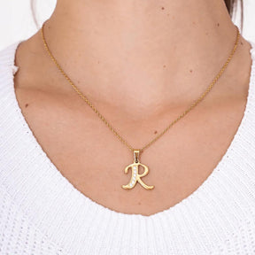 Colar com Inicial Personalizada Banhado em Ouro 18k VZ236