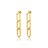 Brinco Elo Minimalista Banhado em Ouro 18k VZ238