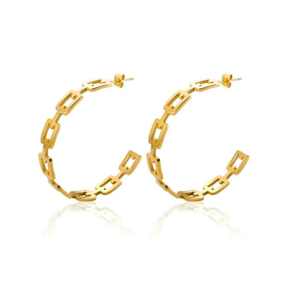 Brinco Argola Carmem Banhado em Ouro 18k VZ248