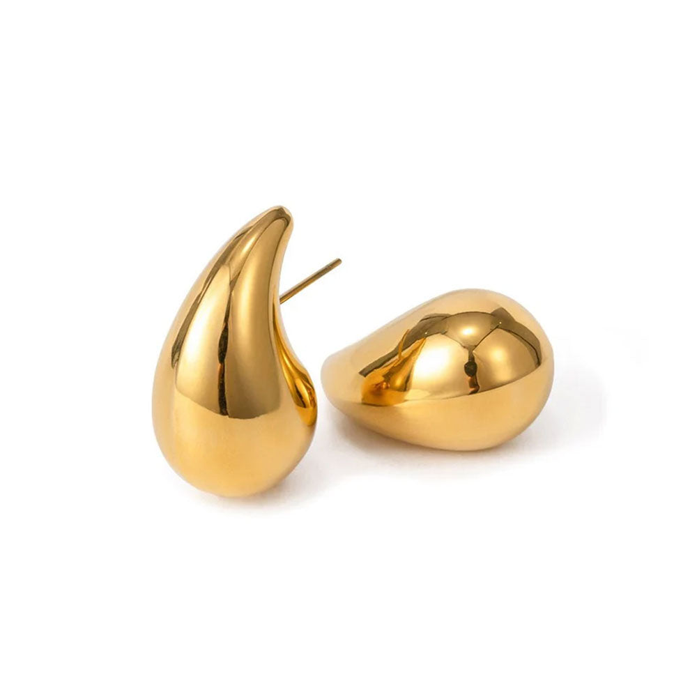 Brinco Gota Banhado em Ouro 18k VZ182