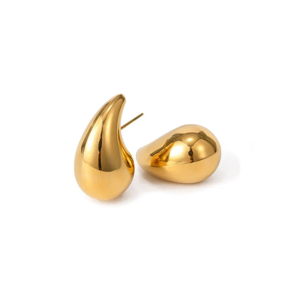 Brinco Gota Banhado em Ouro 18k VZ182