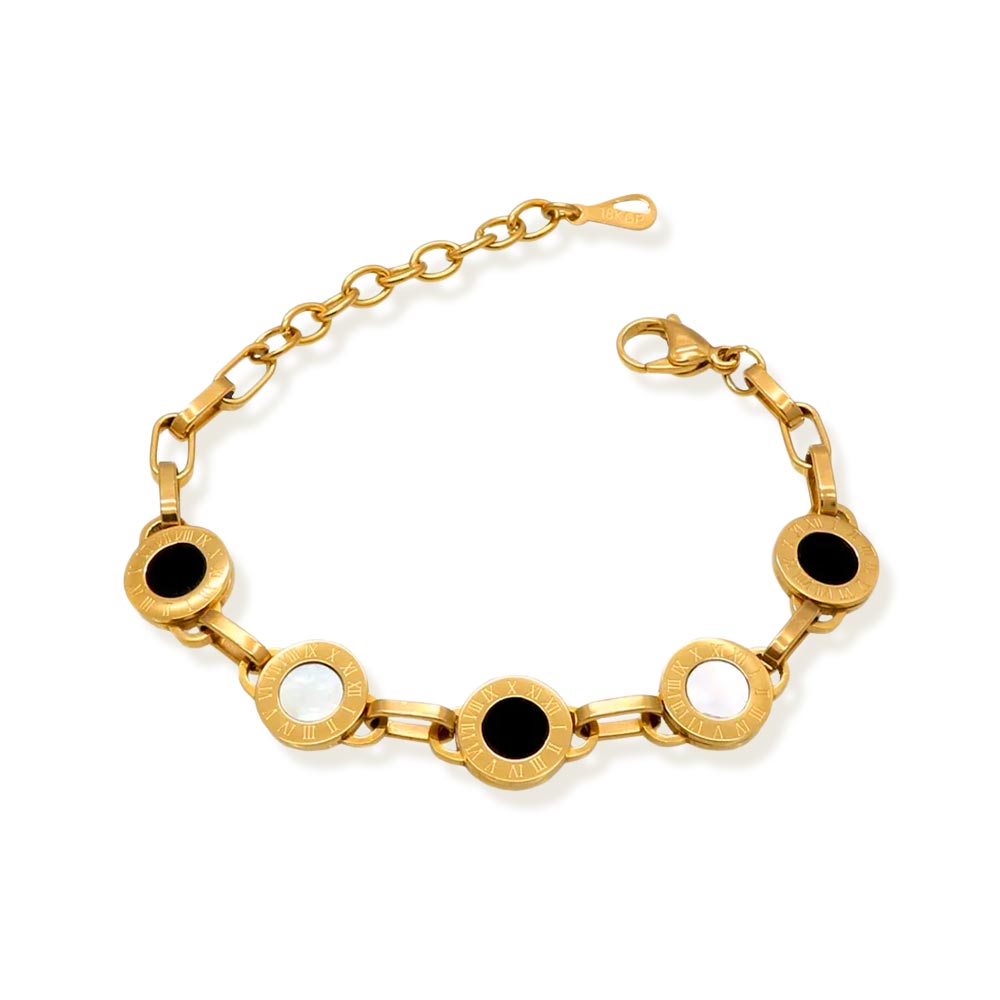 Pulseira Corrente Romano Banhado em Ouro 18k VZ202