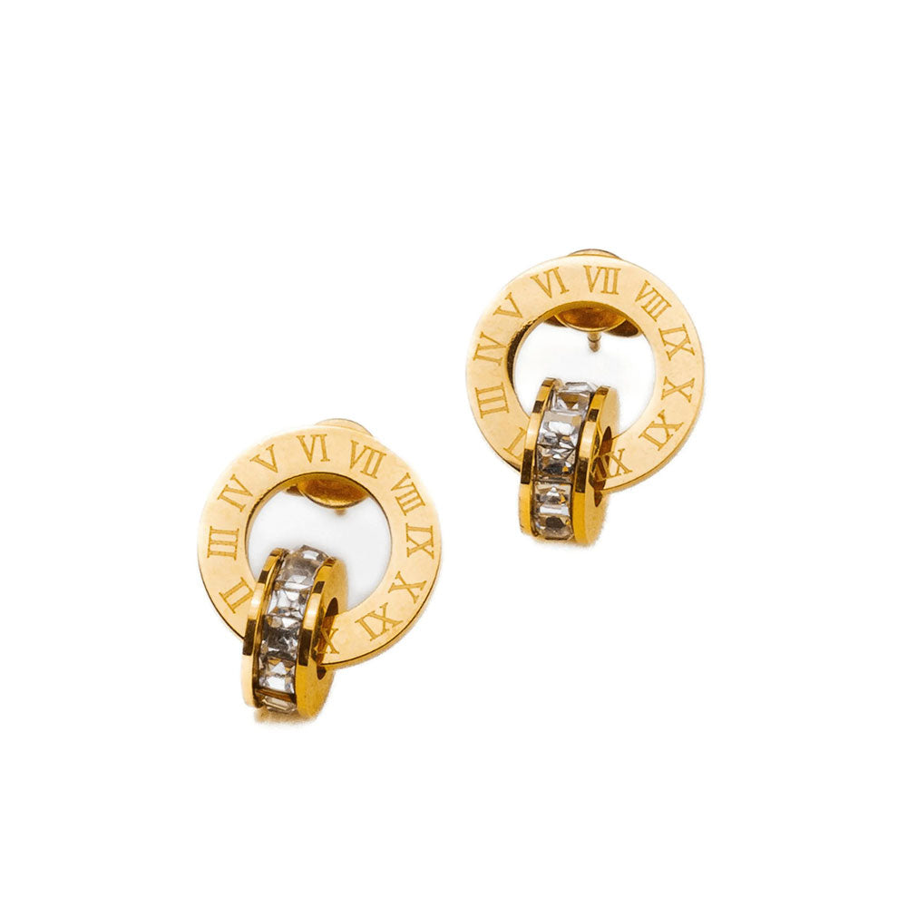 Brinco Imperial Zircônia Banhado em Ouro 18k VZ219