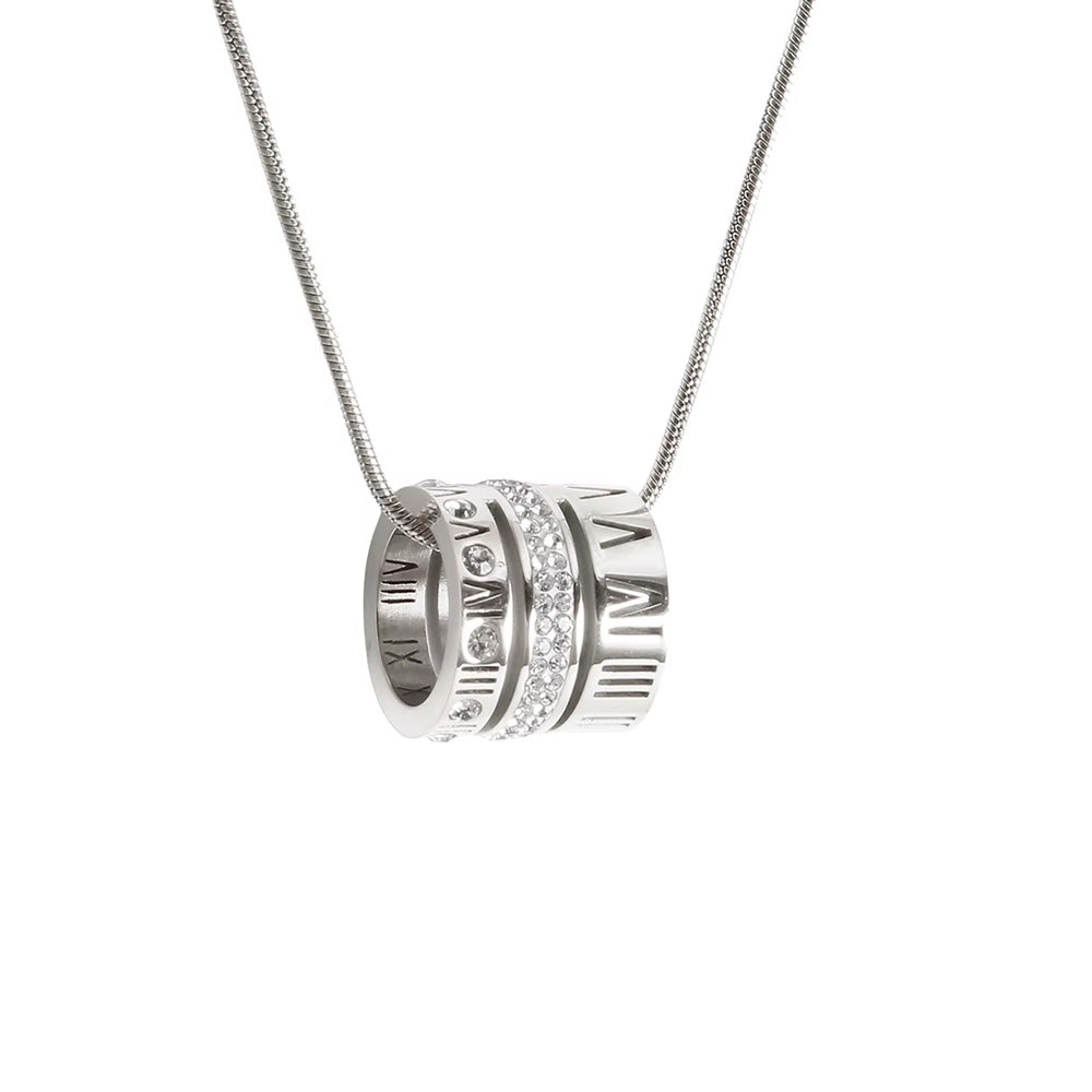 Colar Tri-Romano Banhado em Ouro 18k VZ225
