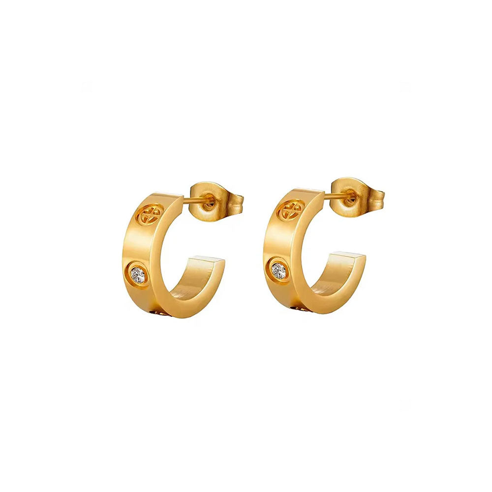 Brinco Argola Classic Banhado em Ouro 18k VZ243