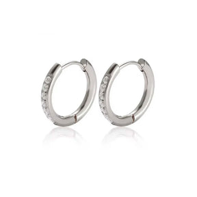 Brinco Argola Ponto de Luz Banhado em Ouro 18k VZ246