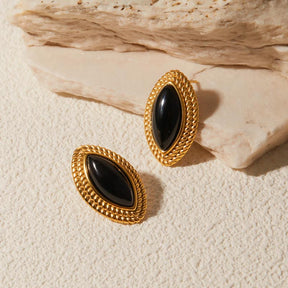 Brincos Olhos de Ônix VZ211