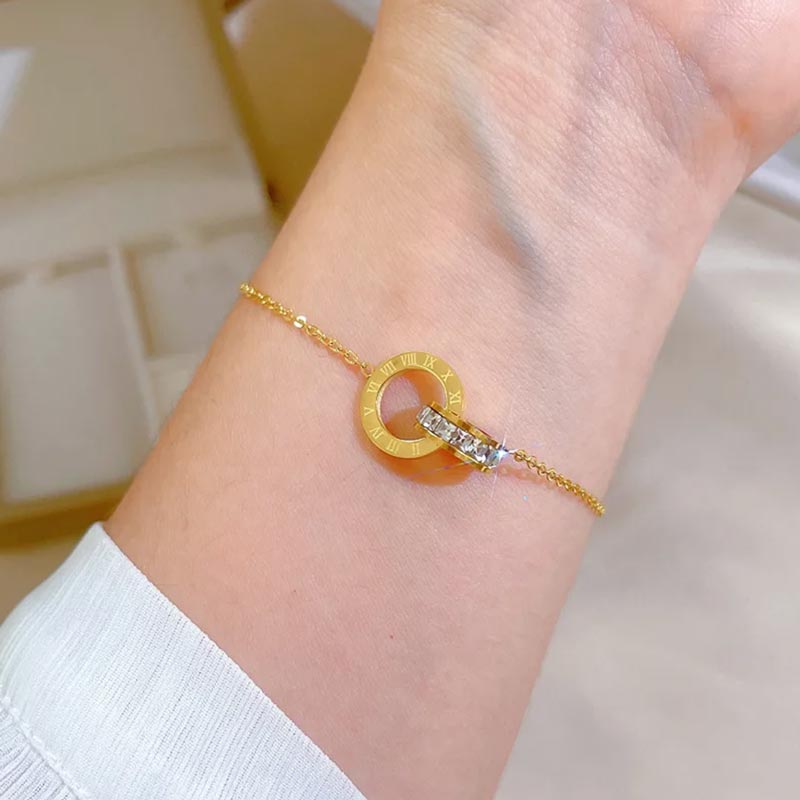 Pulseira Imperial Zircônia Banhado em Ouro 18k VZ217