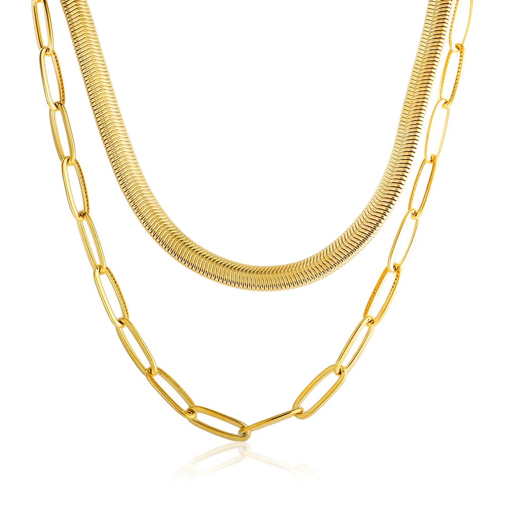 Mix de Colares Juliana Banhado em Ouro 18k VZ227