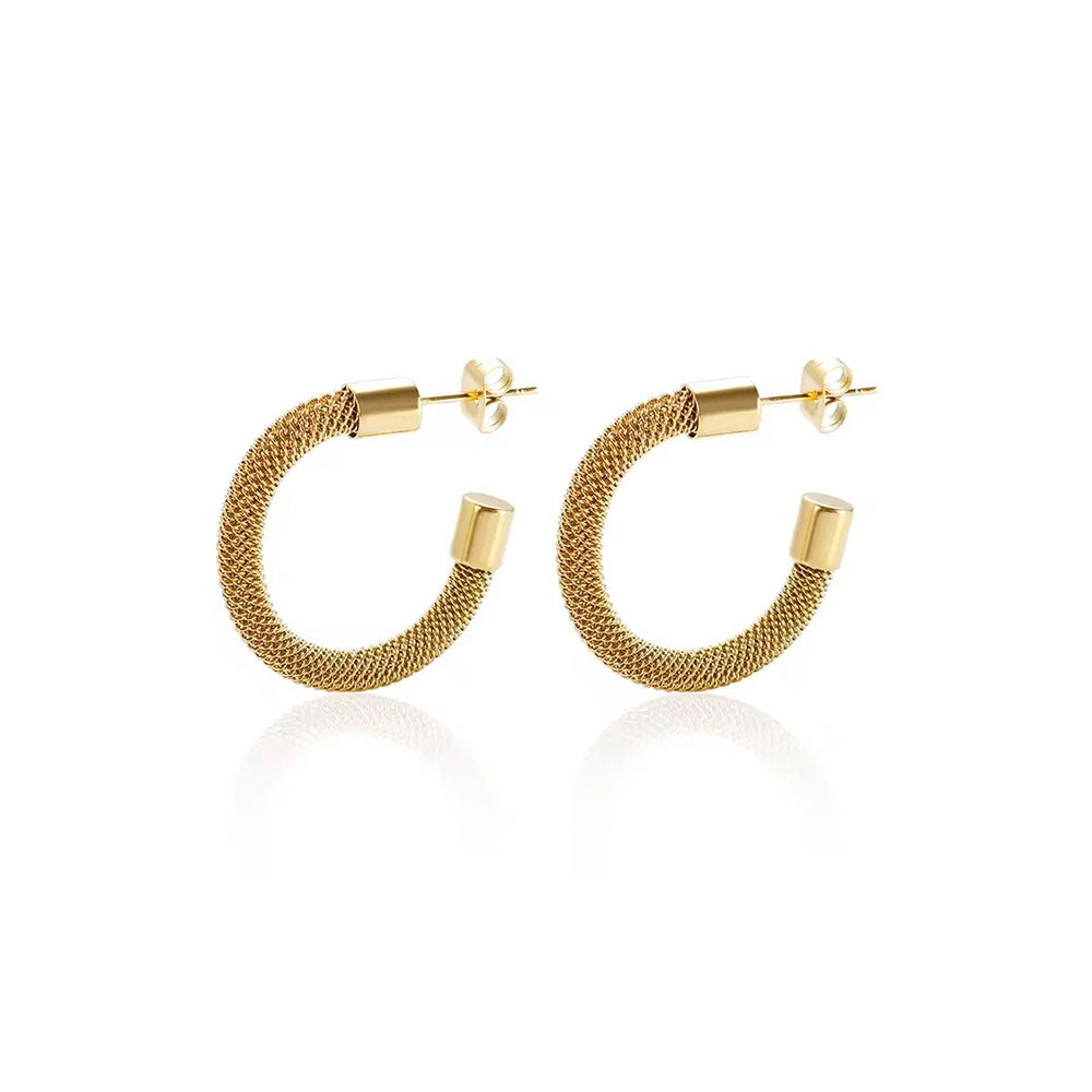 Brinco Argola Milano Banhado em Ouro 18k VZ239