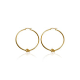 Brinco Argola Nó Banhado em Ouro 18k VZ241