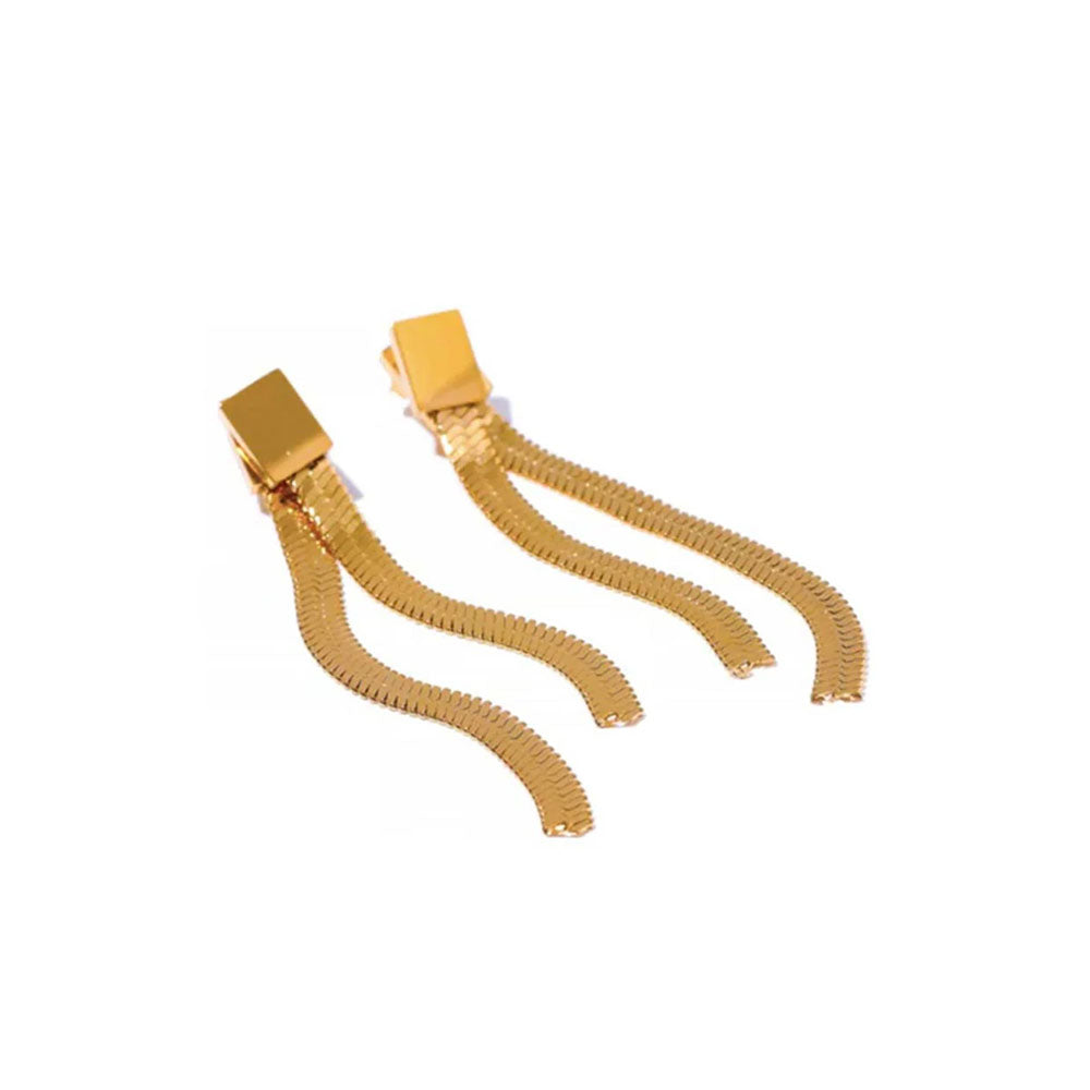 Brinco de Malha Banhado em Ouro 18k VZ242