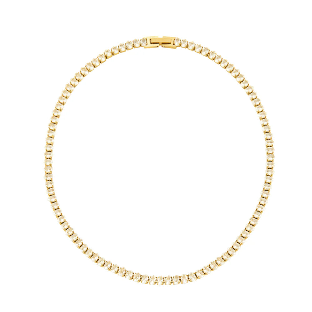 Colar Riviera Banhado em Ouro 18k VZ142