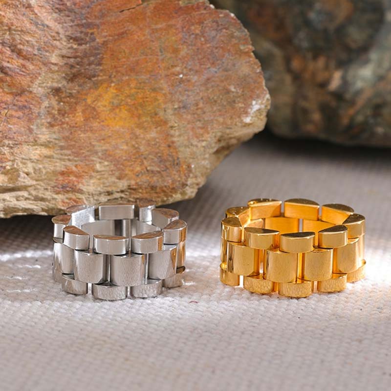Anel Elos Minimalista Banhado em Ouro 18k VZ163