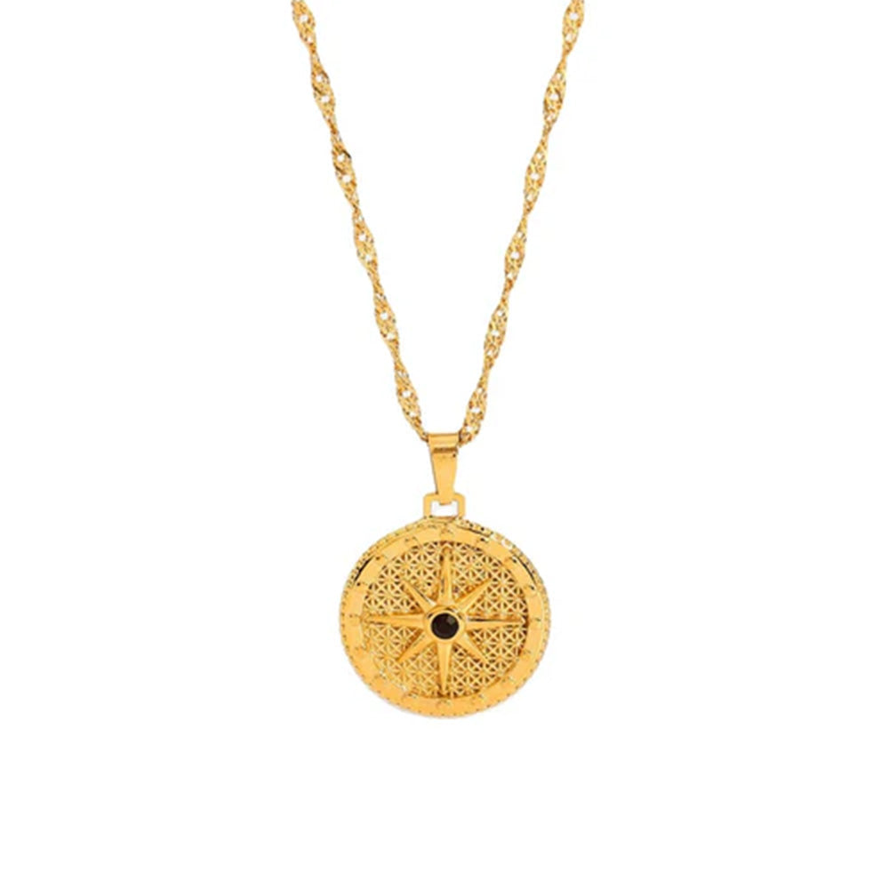 Colar Estrela do Norte Banhado em Ouro 18k VZ237