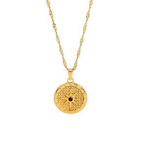 Colar Estrela do Norte Banhado em Ouro 18k VZ237