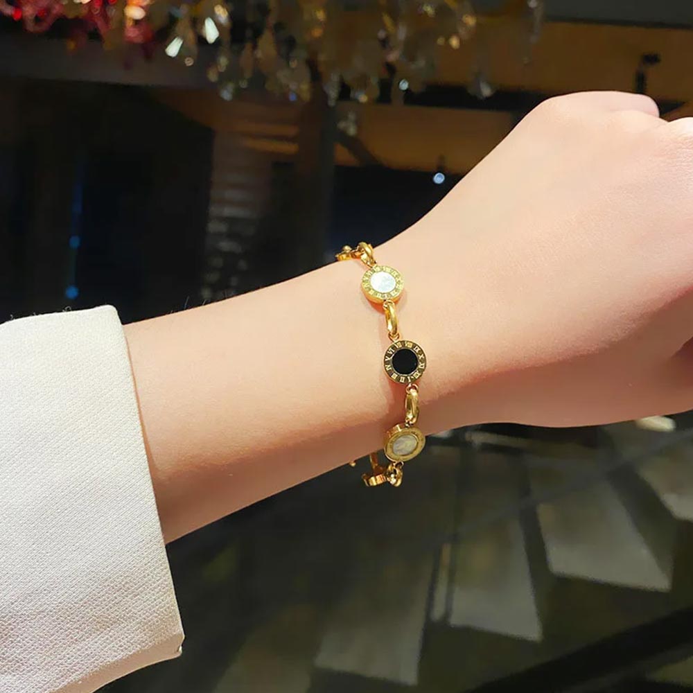 Pulseira Corrente Romano Banhado em Ouro 18k VZ202
