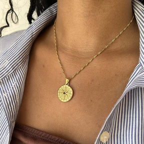 Colar Estrela do Norte Banhado em Ouro 18k VZ237