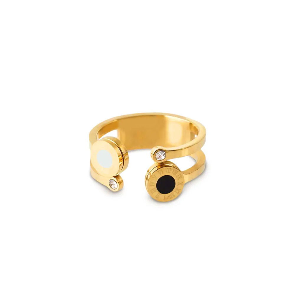 Anel Romano Siena Banhado em Ouro 18k VZ166