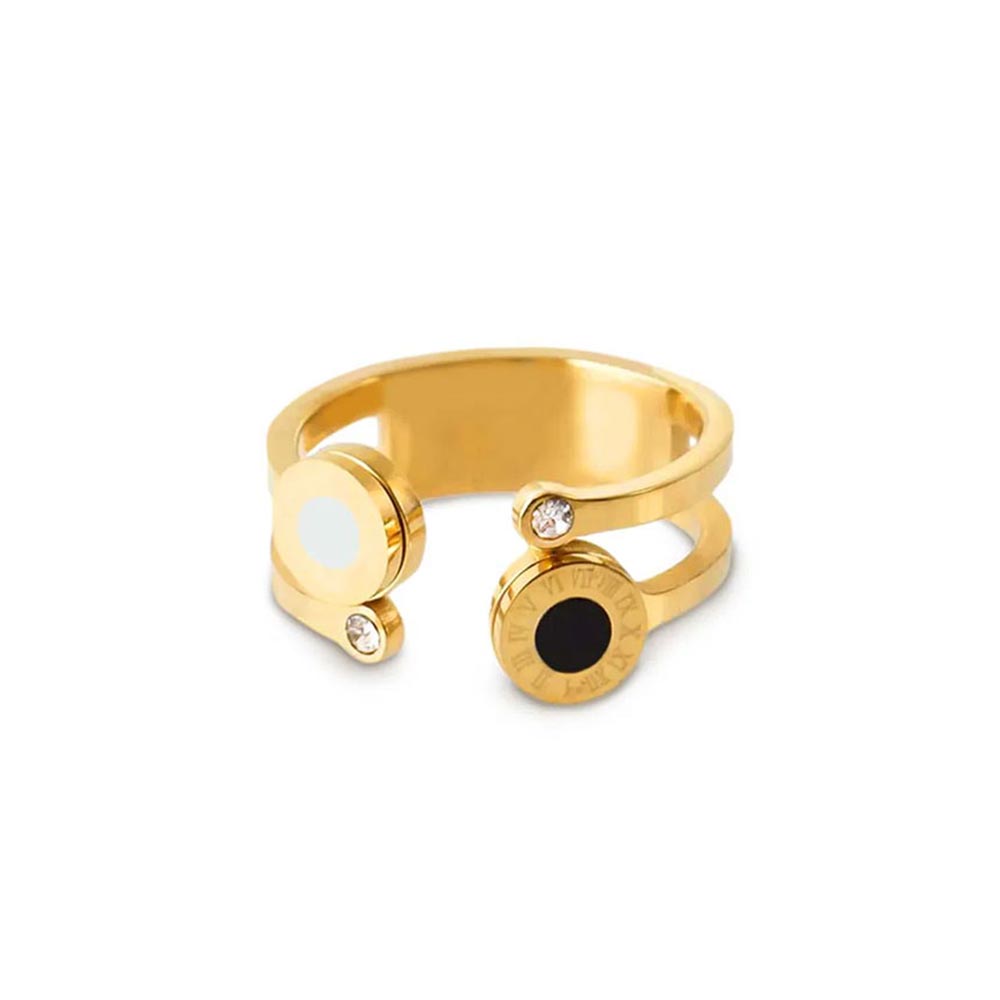 Anel Romano Siena Banhado em Ouro 18k VZ166