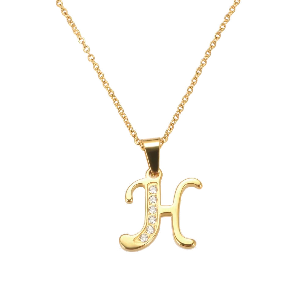 Colar com Inicial Personalizada Banhado em Ouro 18k VZ236