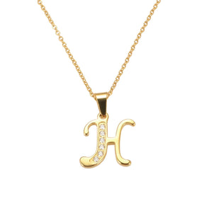 Colar com Inicial Personalizada Banhado em Ouro 18k VZ236