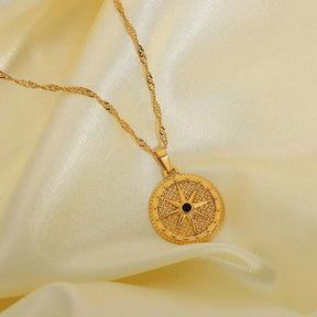 Colar Estrela do Norte Banhado em Ouro 18k VZ237