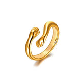 Anel Abraço Banhado em Ouro 18k VZ204