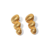 Brinco Ondas Douradas VZ176